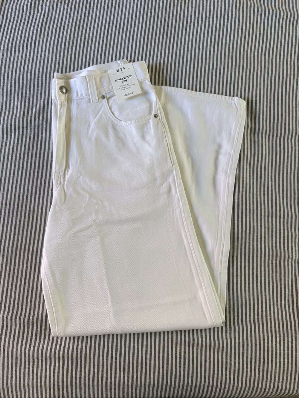 NWT: Madewell Superwide Leg Jeans, size 29
